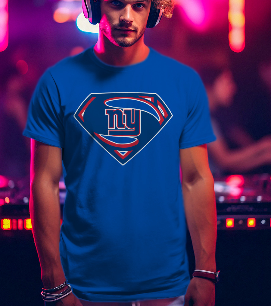 New York Giants Super Man T-Shirt