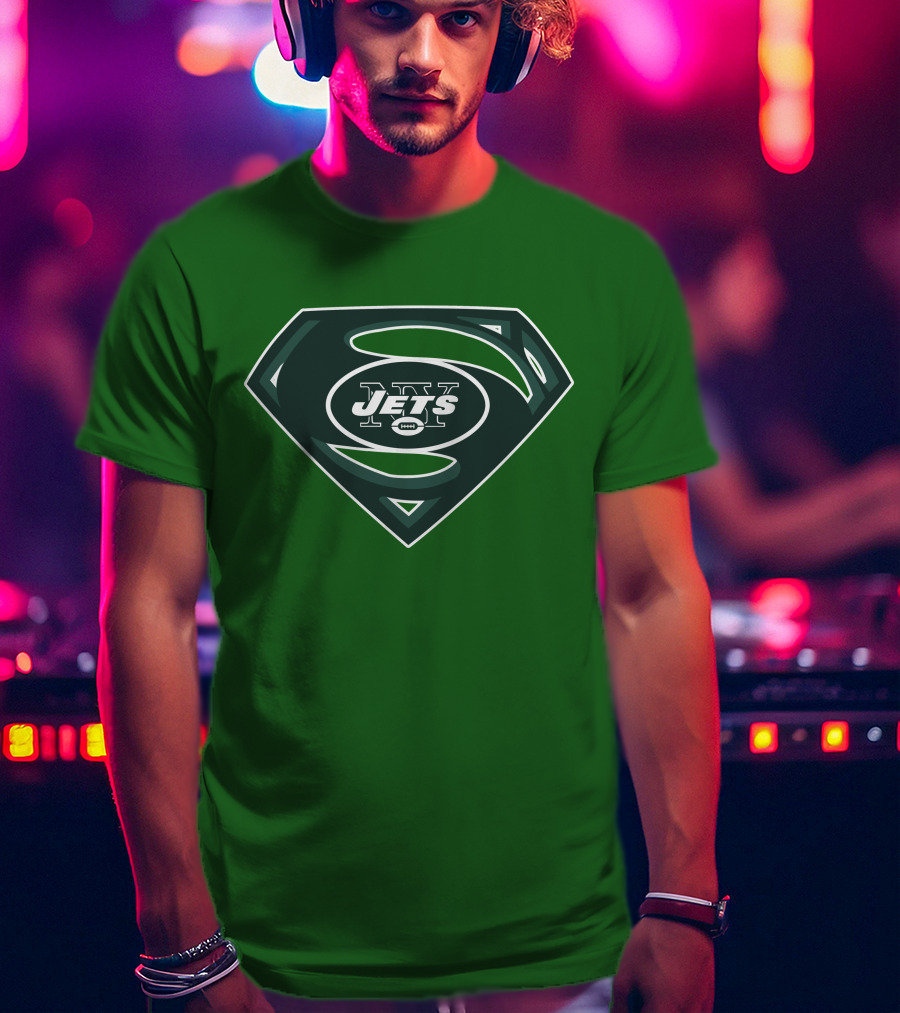 Jets Nfl Super Hero Symbol T-Shirt