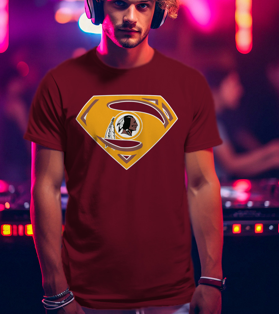 Redskins Superman Logo Mashup T-Shirt