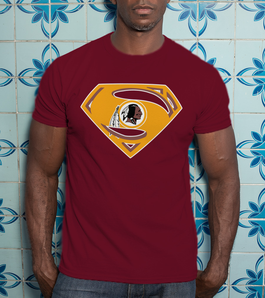 Redskins Superman Logo Mashup T-Shirt