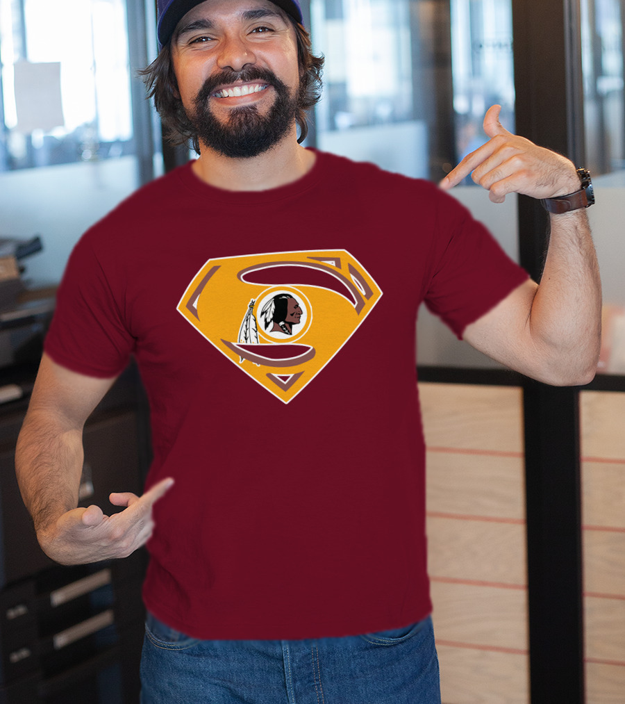 Redskins Superman Logo Mashup T-Shirt