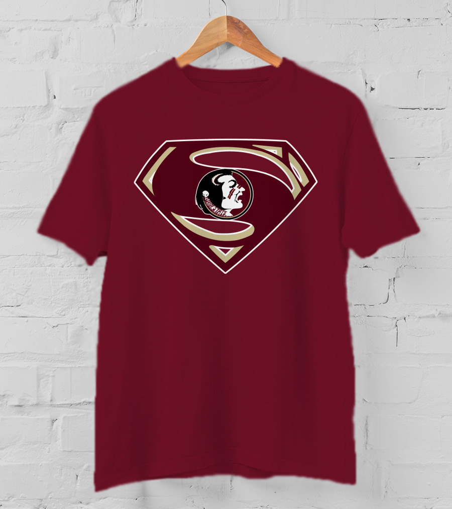 Seminoles Superman Logo Mashup With Florida State T-Shirt