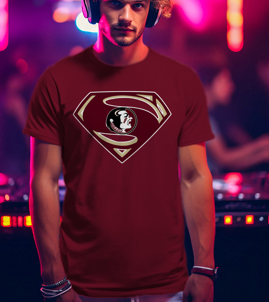 Seminoles Superman Logo Mashup With Florida State T-Shirt
