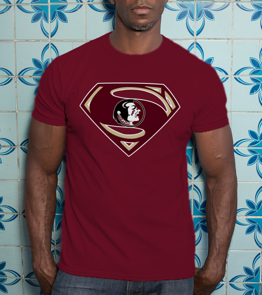 Seminoles Superman Logo Mashup With Florida State T-Shirt