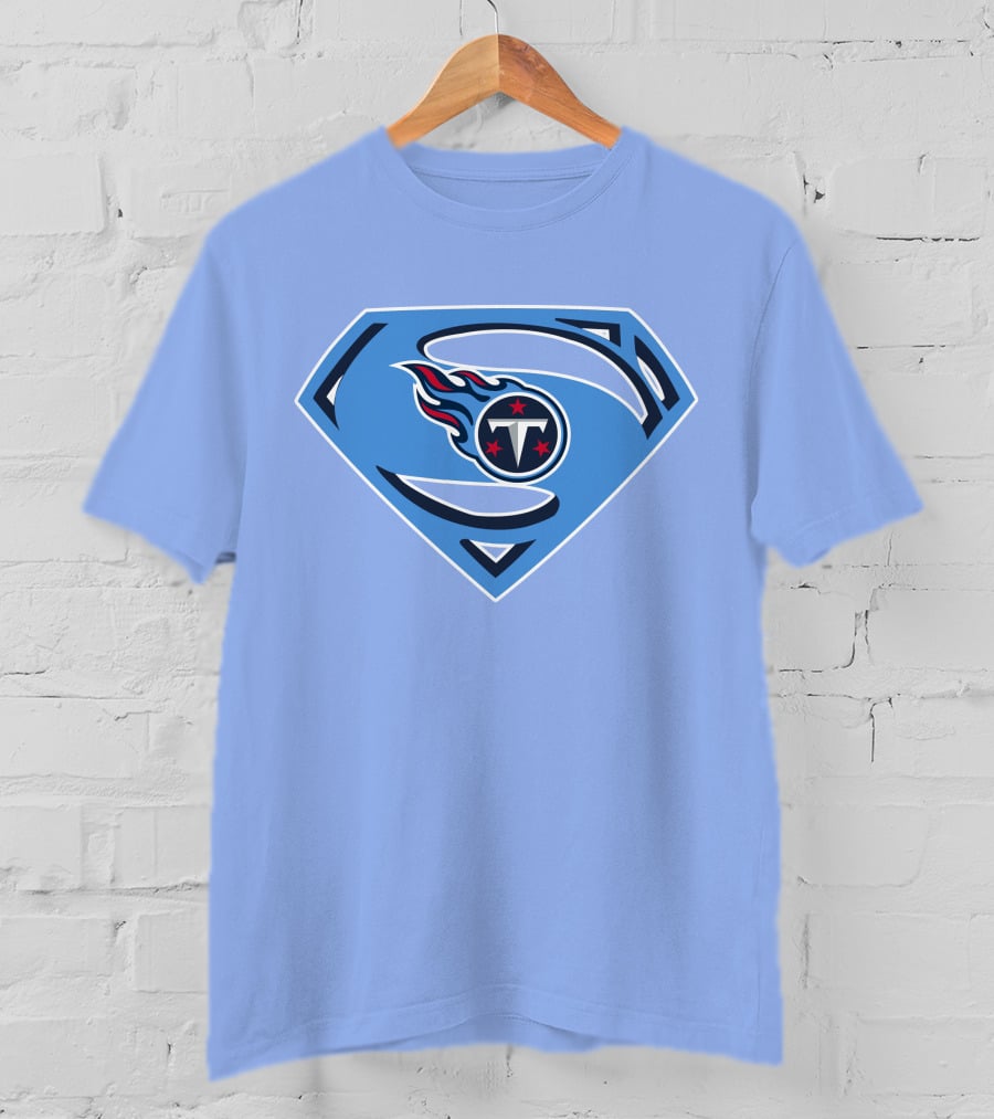 Tennessee Titans Superman Logo Fusion T-Shirt
