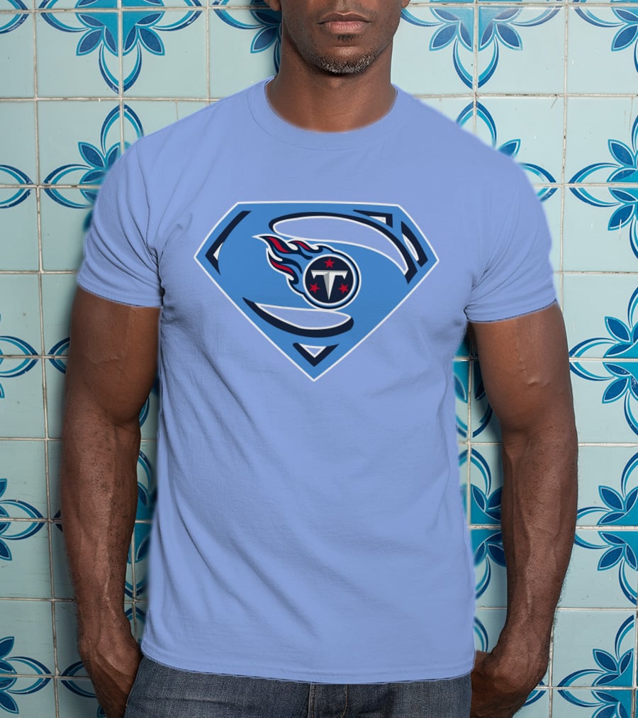 Tennessee Titans Superman Logo Fusion T-Shirt