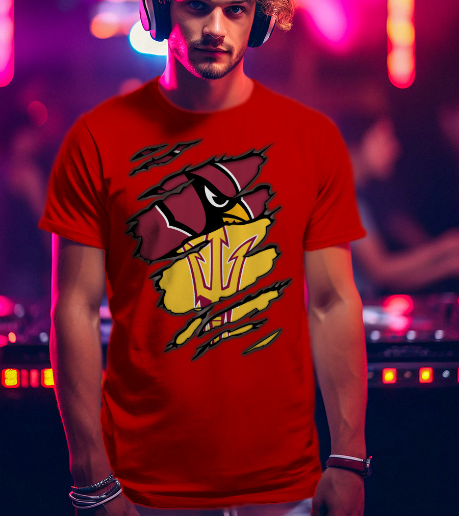 Arizona Cardinals State Sun Devils Fusion T-Shirt