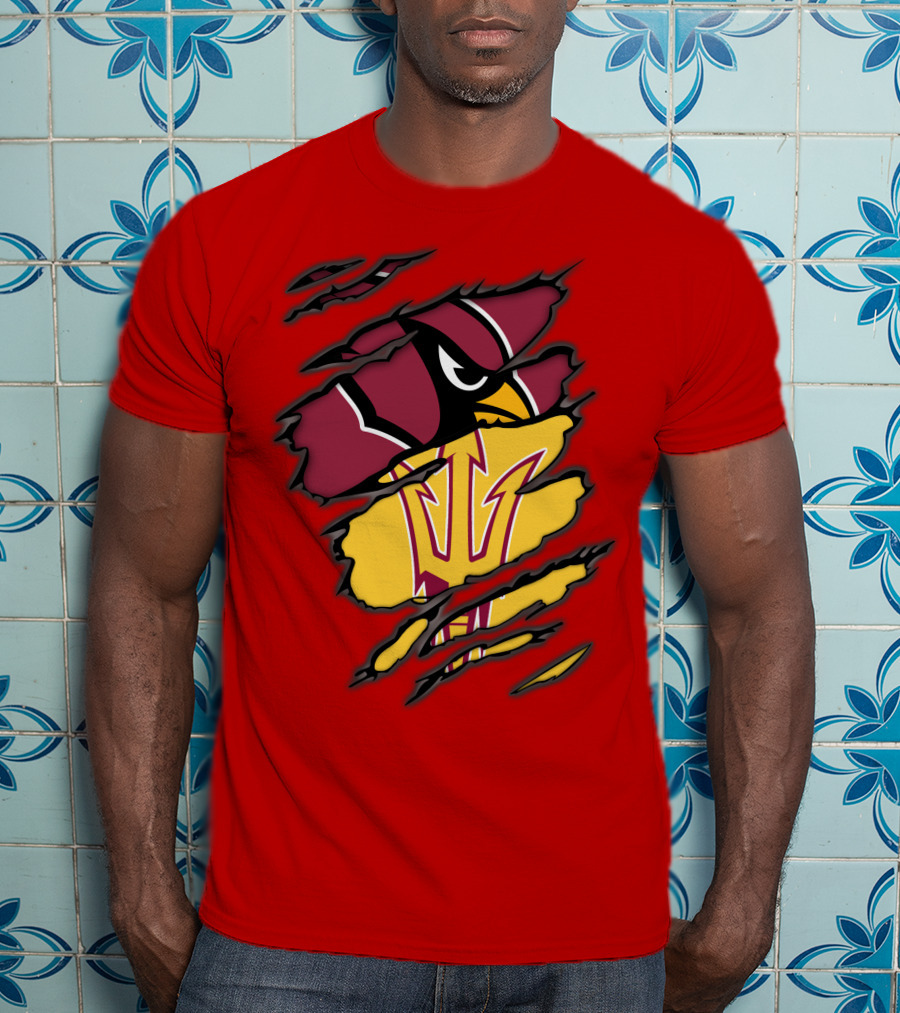 Arizona Cardinals State Sun Devils Fusion T-Shirt