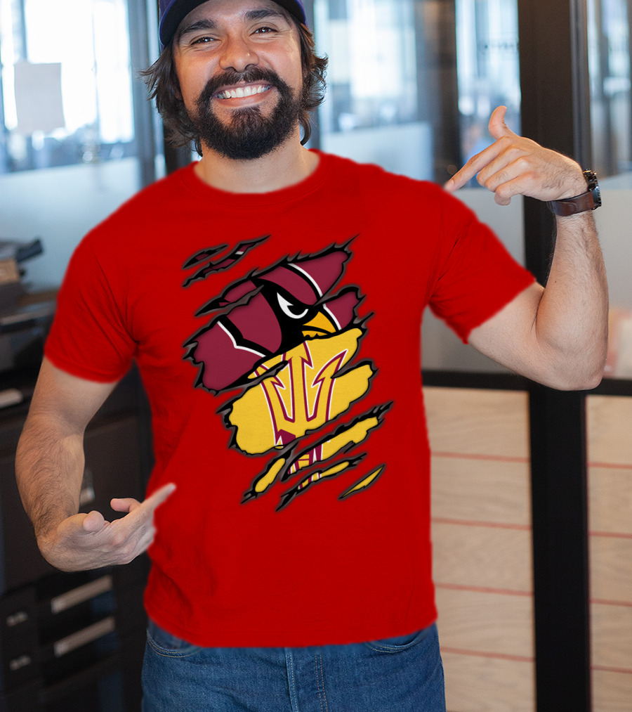 Arizona Cardinals State Sun Devils Fusion T-Shirt