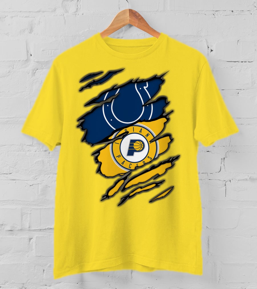 Indianapolis Colts Pacers Logos Collaboration T-Shirt