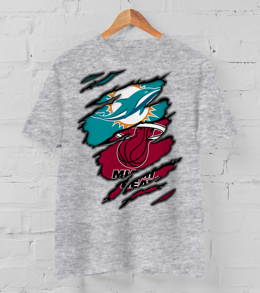 Miami Dolphins Miami Heat T-Shirt
