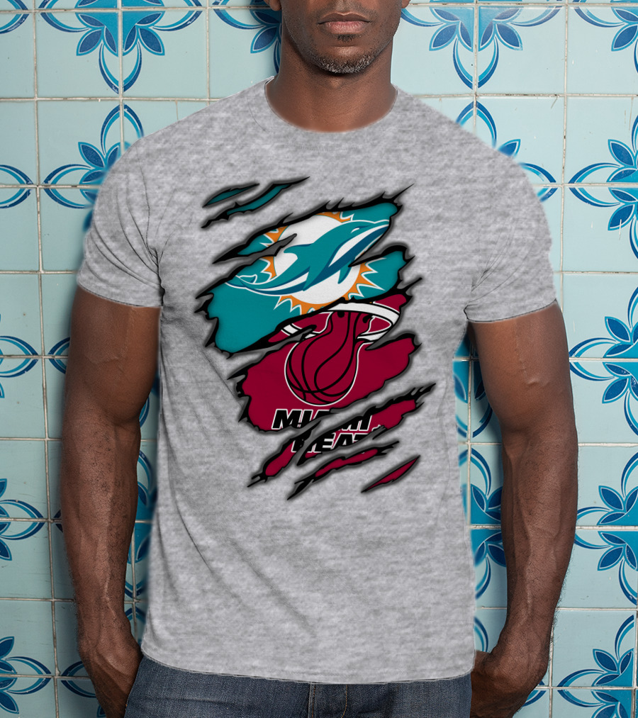 Miami Dolphins Miami Heat T-Shirt