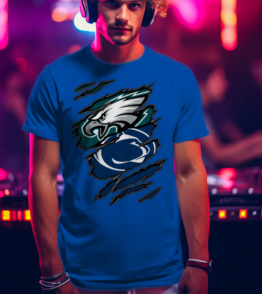 Eagles Penn State Logo Claw T-Shirt