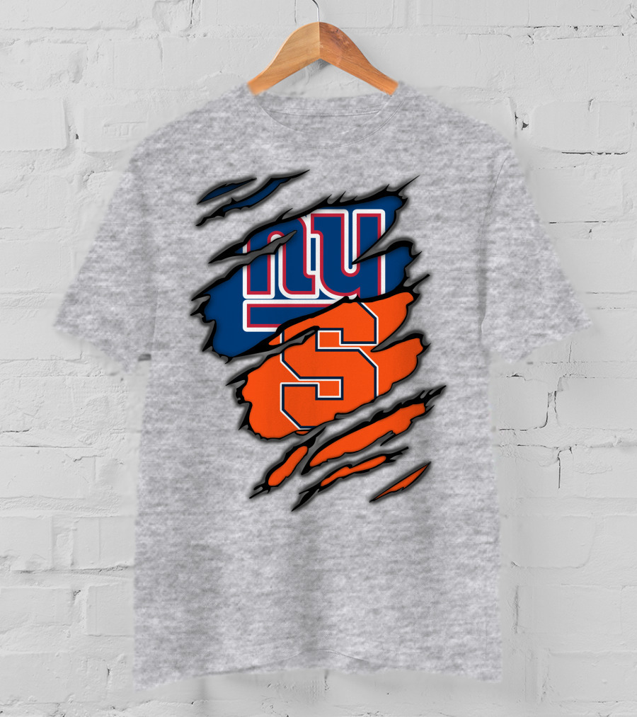 New York Giants Syracuse Crossover Logo Integration T-Shirt
