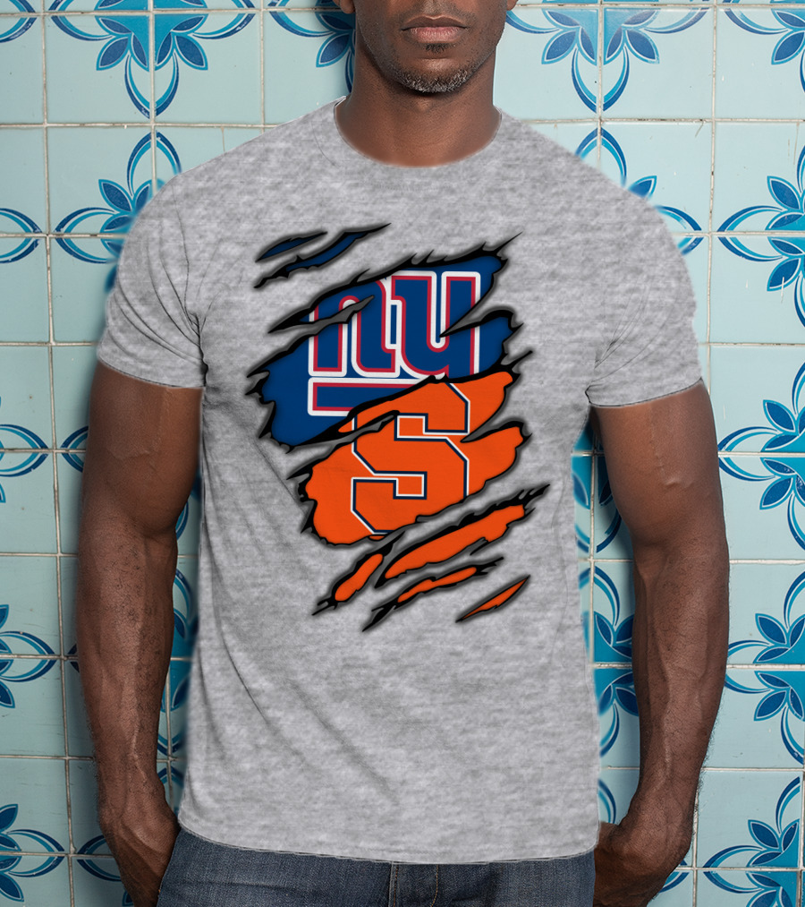 New York Giants Syracuse Crossover Logo Integration T-Shirt