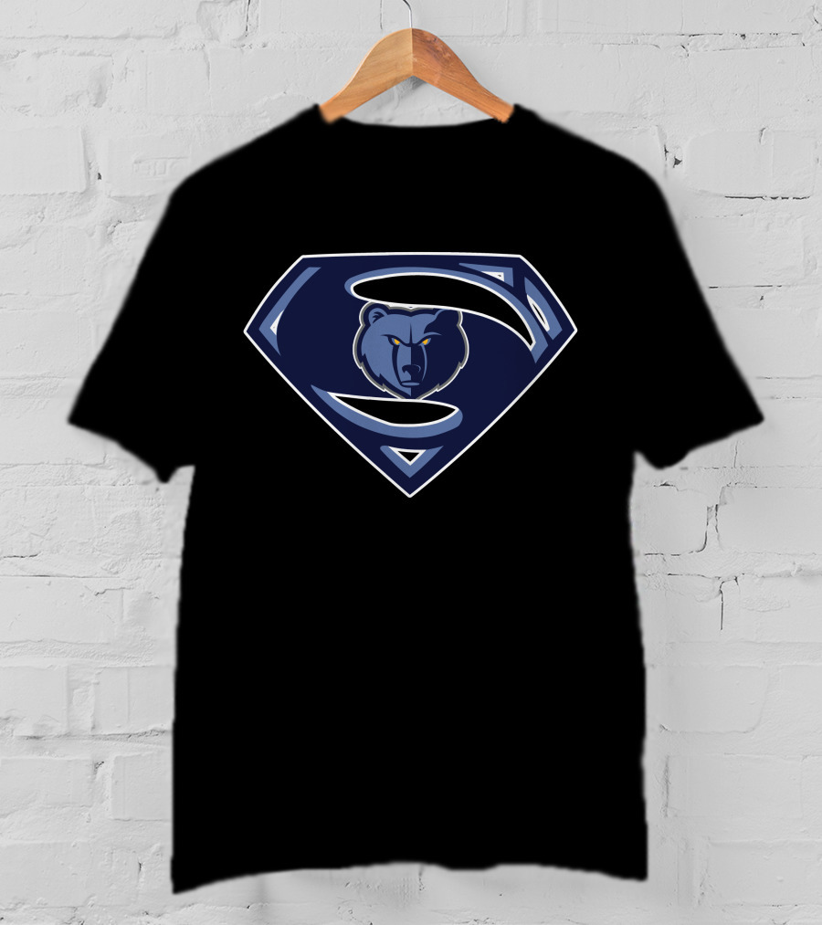 Memphis Grizzlies Superman Logo Mashup T-Shirt