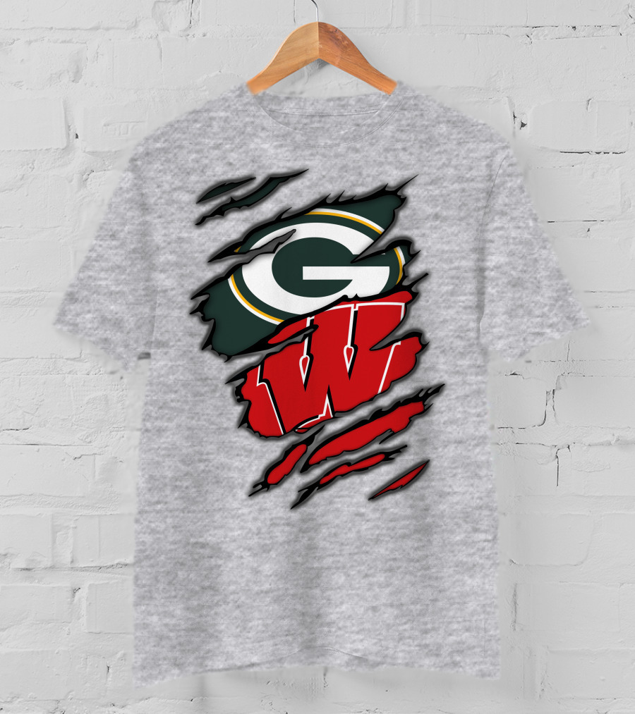Packers Badgers Green Bay Wisconsin Football Fans T-Shirt