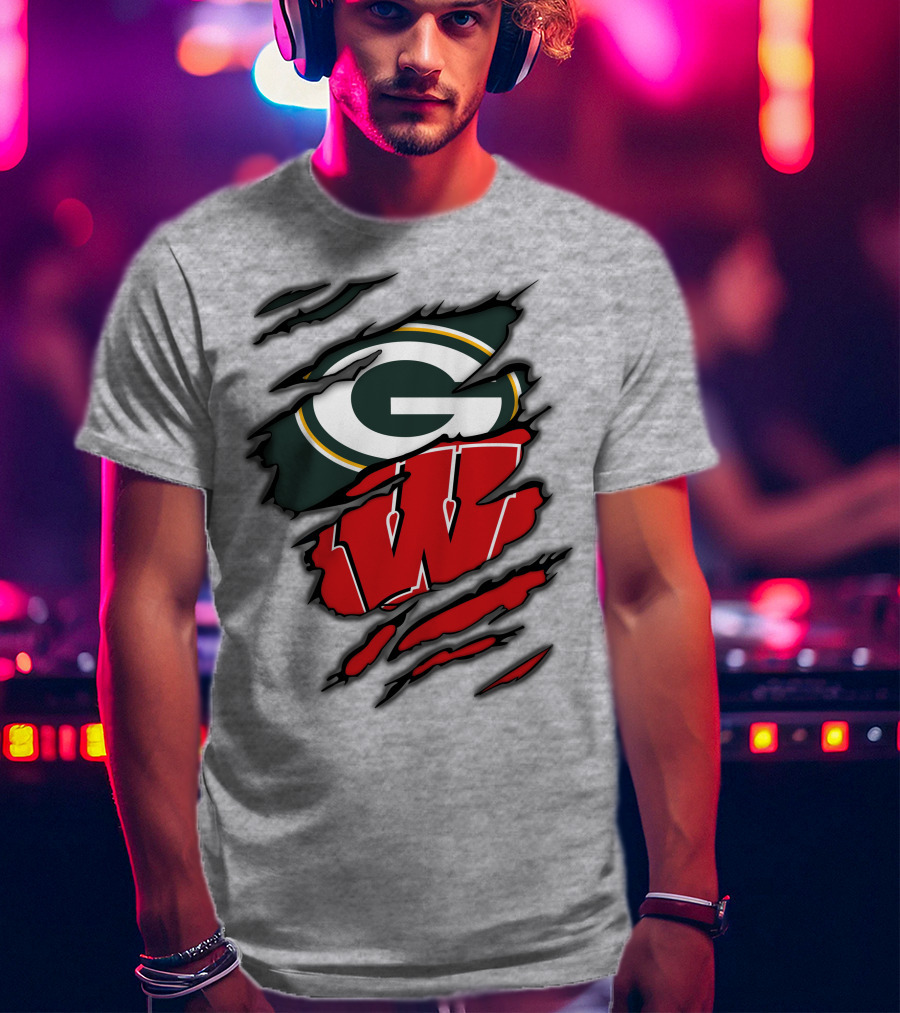 Packers Badgers Green Bay Wisconsin Football Fans T-Shirt