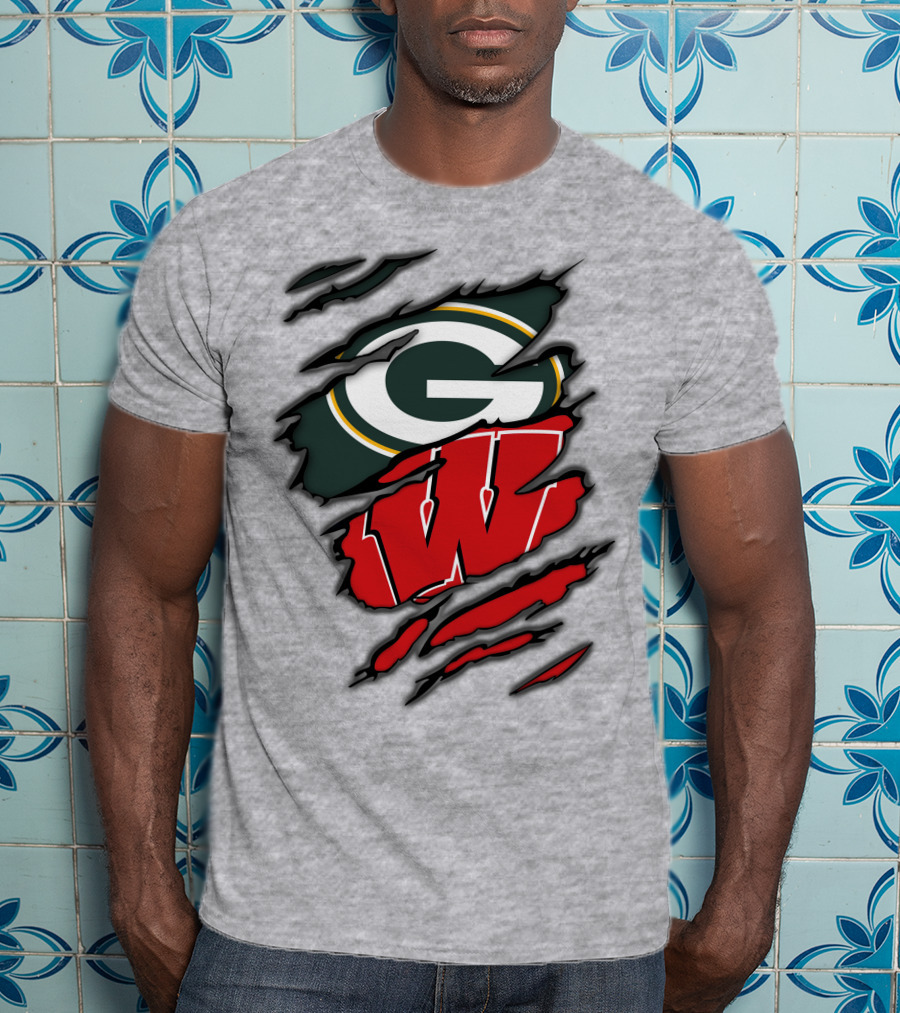 Packers Badgers Green Bay Wisconsin Football Fans T-Shirt