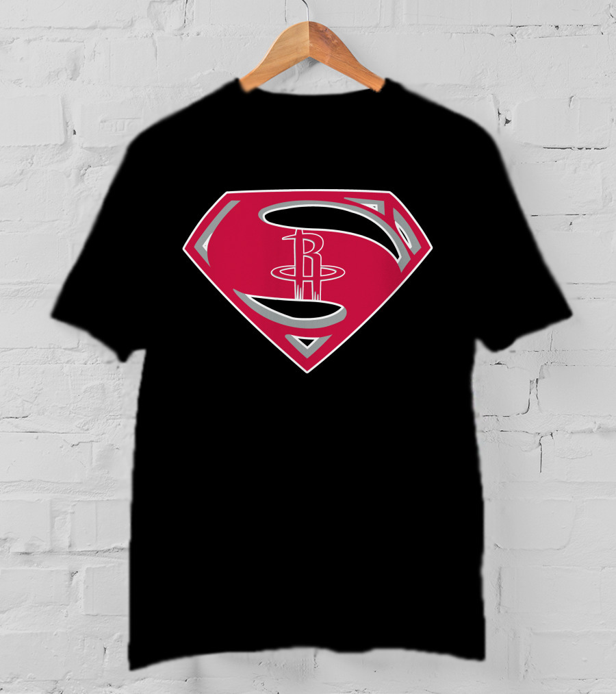 Houston Rockets Superman Logo Integration T-Shirt