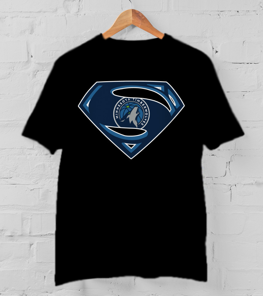 Minnesota Timberwolves Superman Emblem T-Shirt