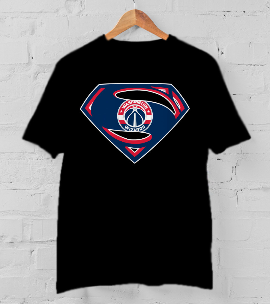 Washington Wizards Superman Logo Combination T-Shirt