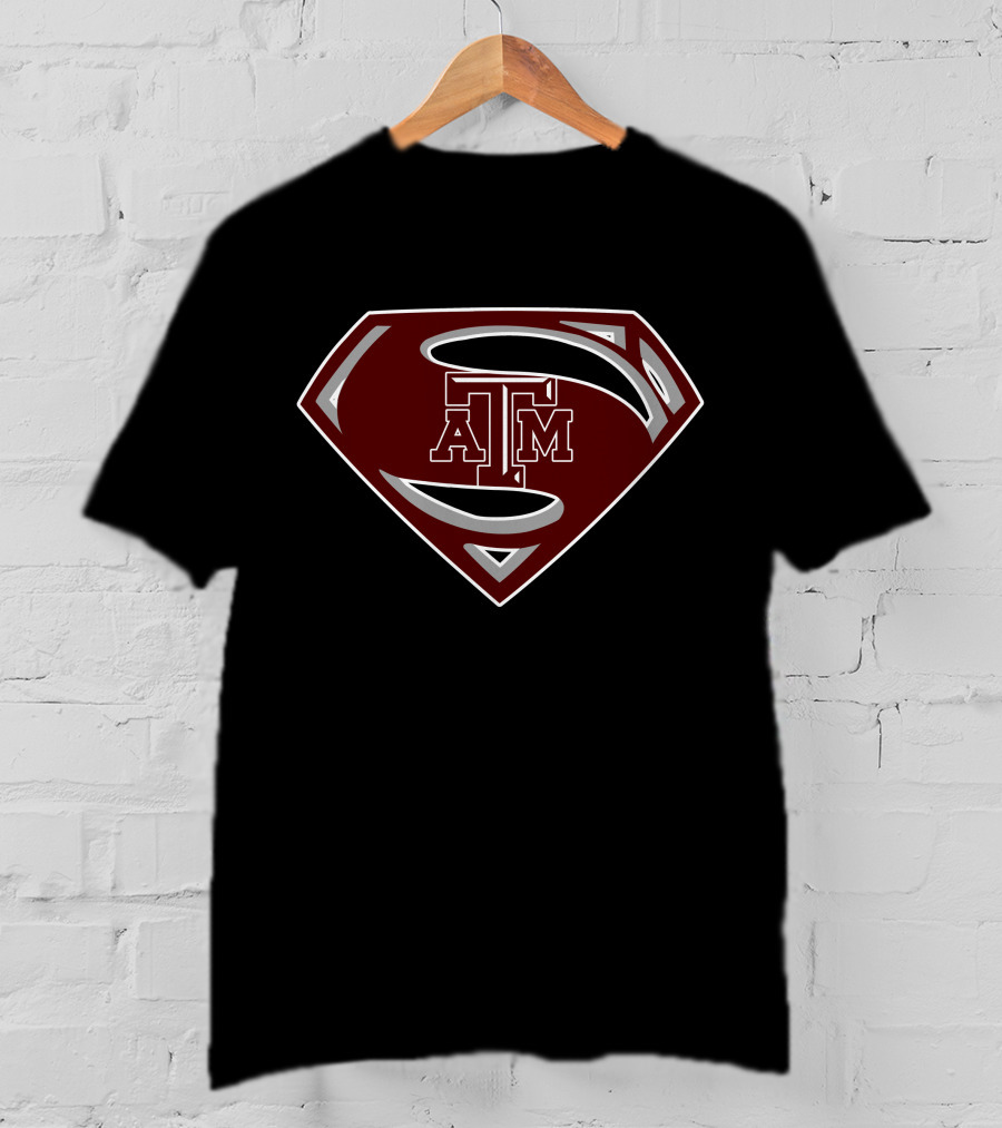 Texas A&M Superman Logo Mashup T-Shirt