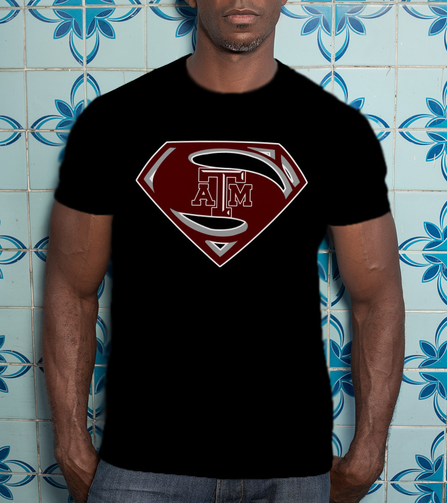 Texas A&M Superman Logo Mashup T-Shirt
