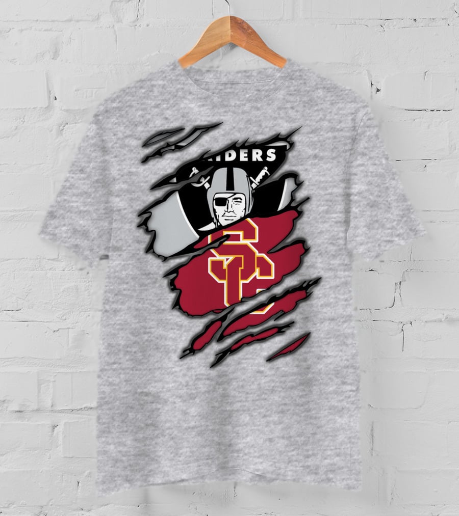 Raiders USC Trojans Crossover T-Shirt