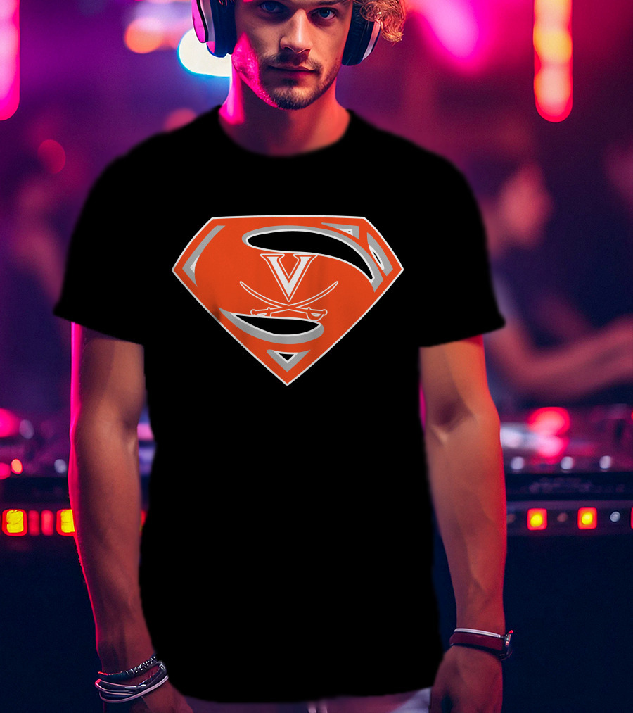 Superman Virginia Cavaliers T-Shirt