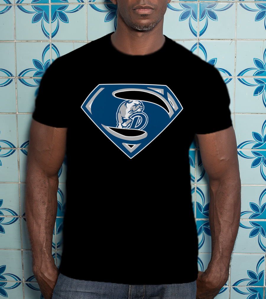 Superman Logo Dark Bulldogs Emblem T-Shirt