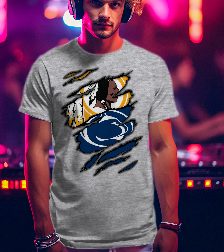 Redskins Penn State Fan Crossover Claw T-Shirt