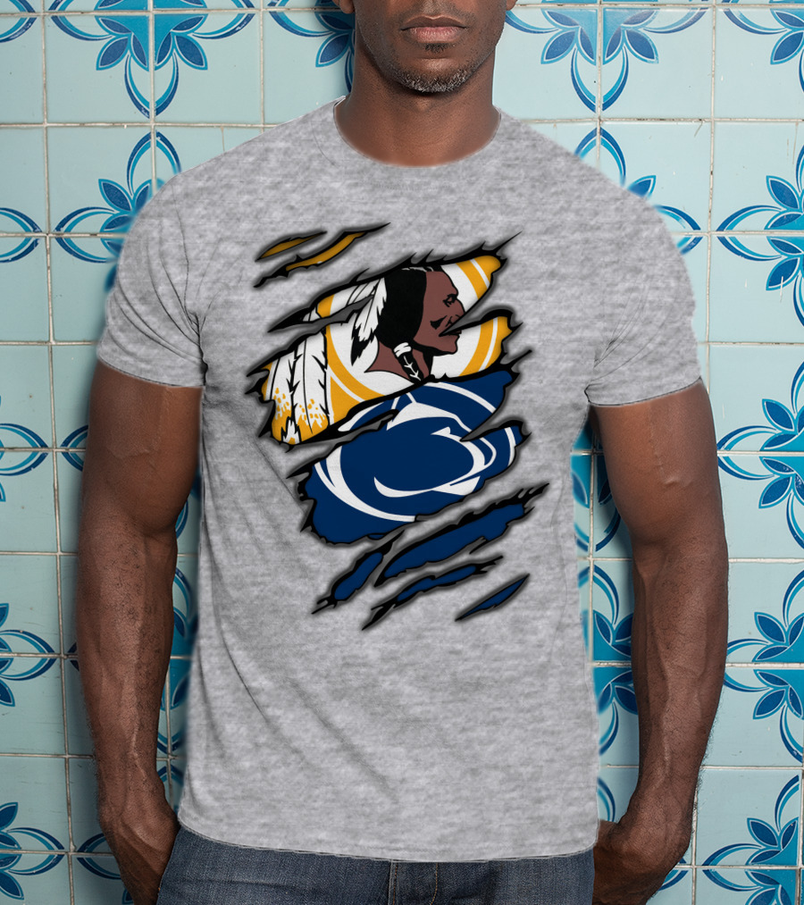 Redskins Penn State Fan Crossover Claw T-Shirt