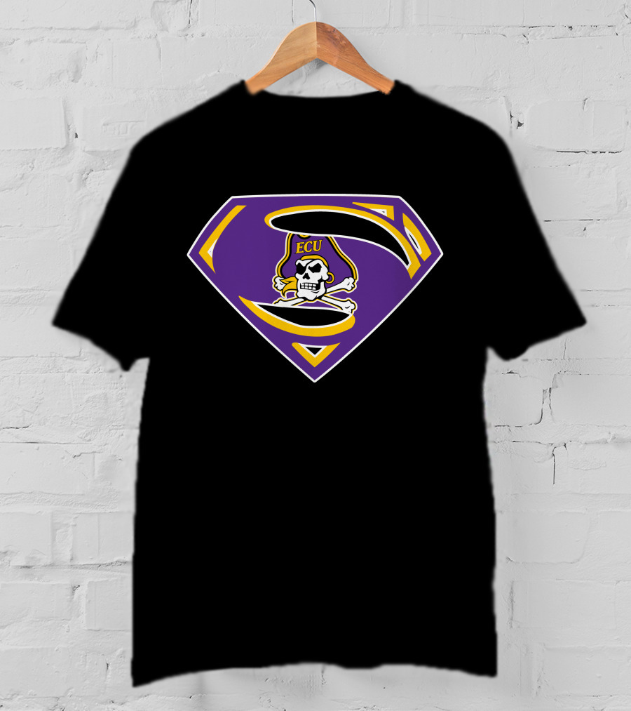 ECU Pirates Superman T-Shirt