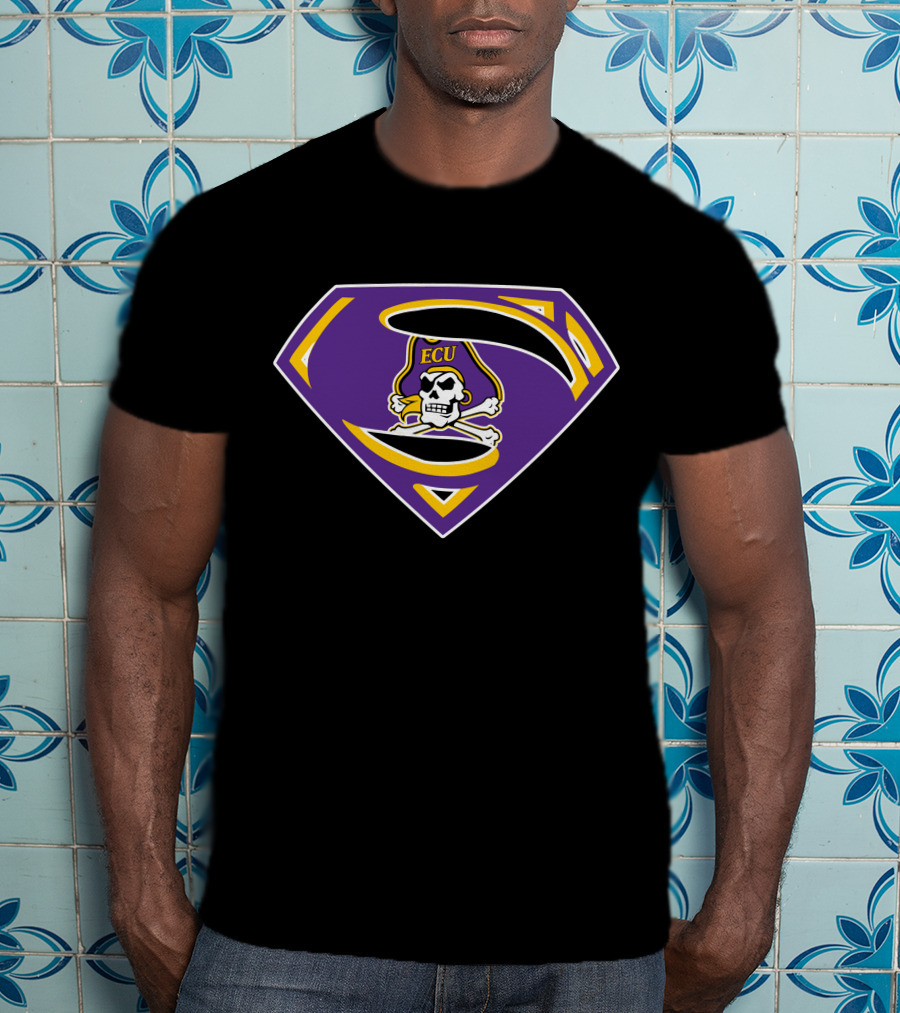 ECU Pirates Superman T-Shirt