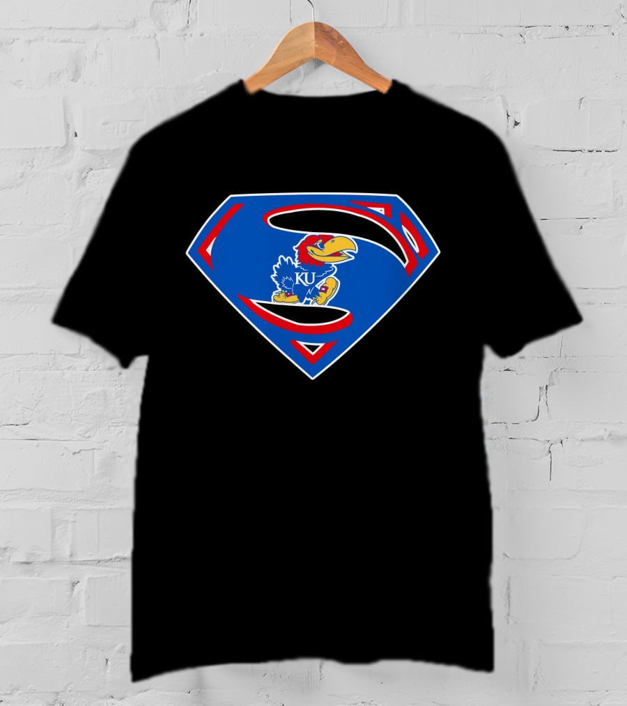 KU Superman Jayhawks T-Shirt