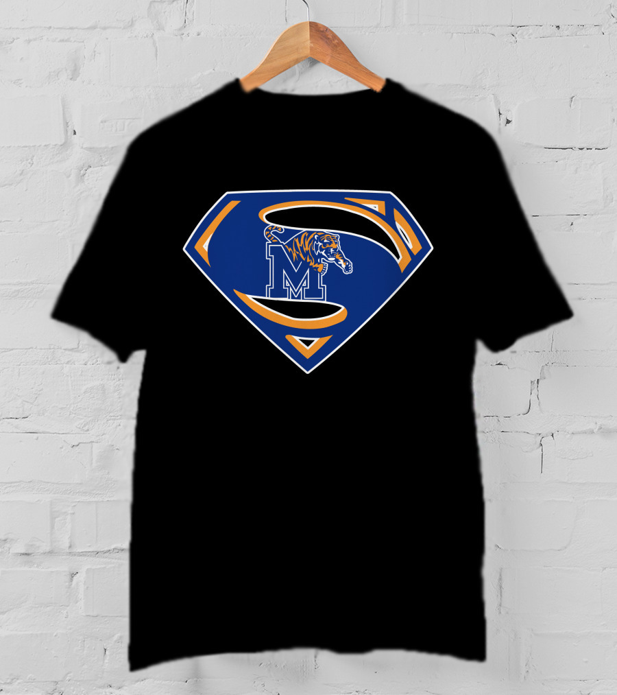 Memphis Tigers Superman Logo Collab T-Shirt