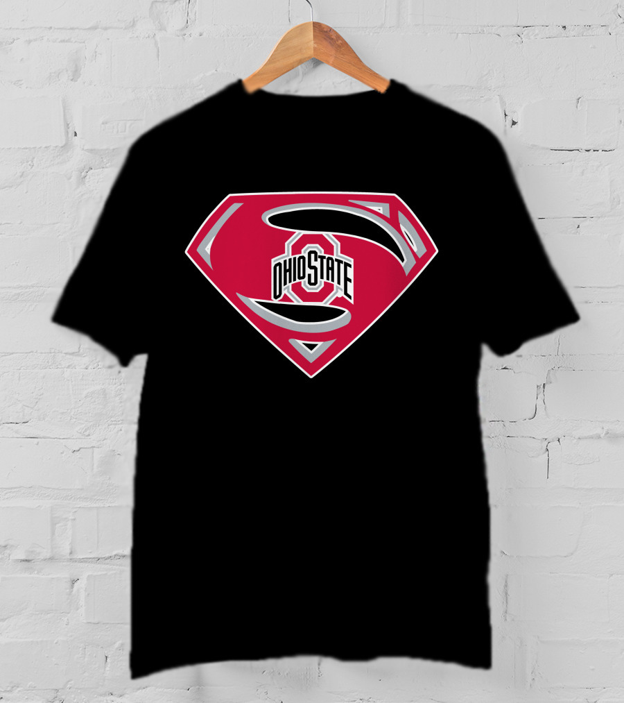 Superman Logo Ohio State Buckeyes Emblem T-Shirt