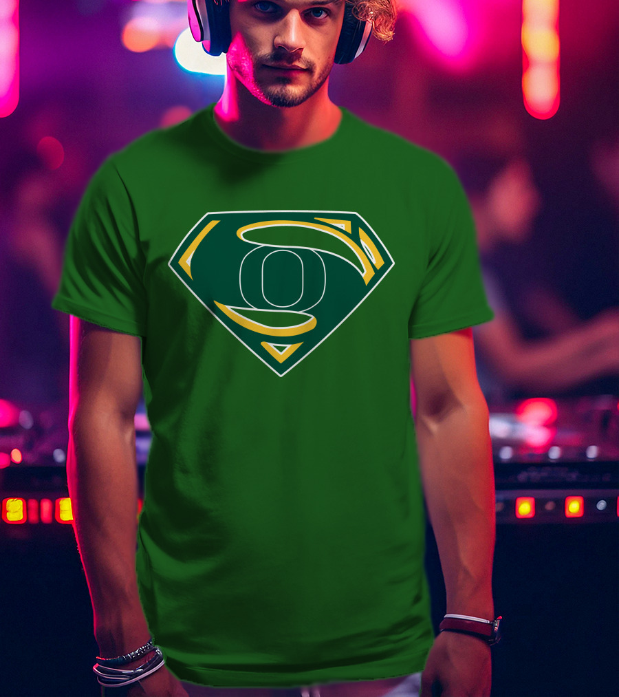 Superman Logo Oregon Ducks Color T-Shirt