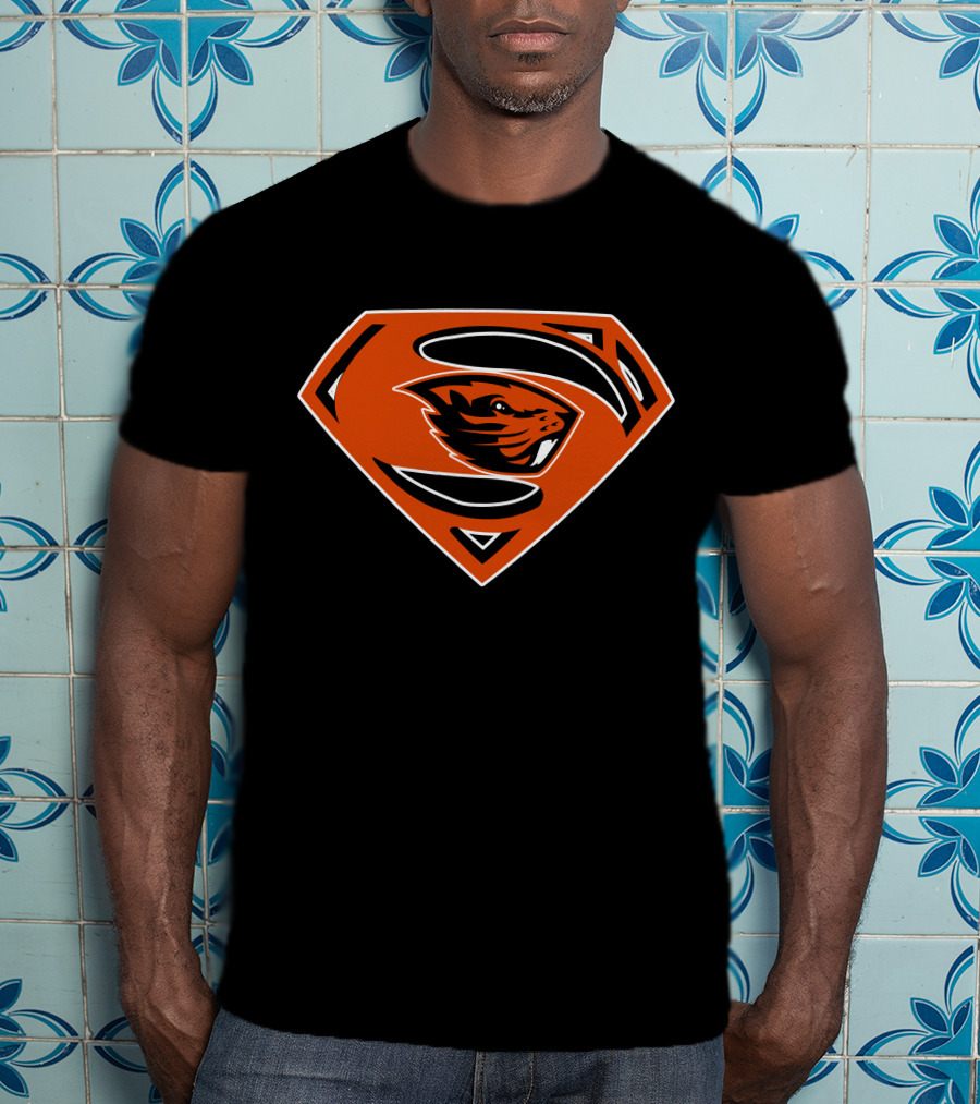 Superman Oregon State Beavers T-Shirt