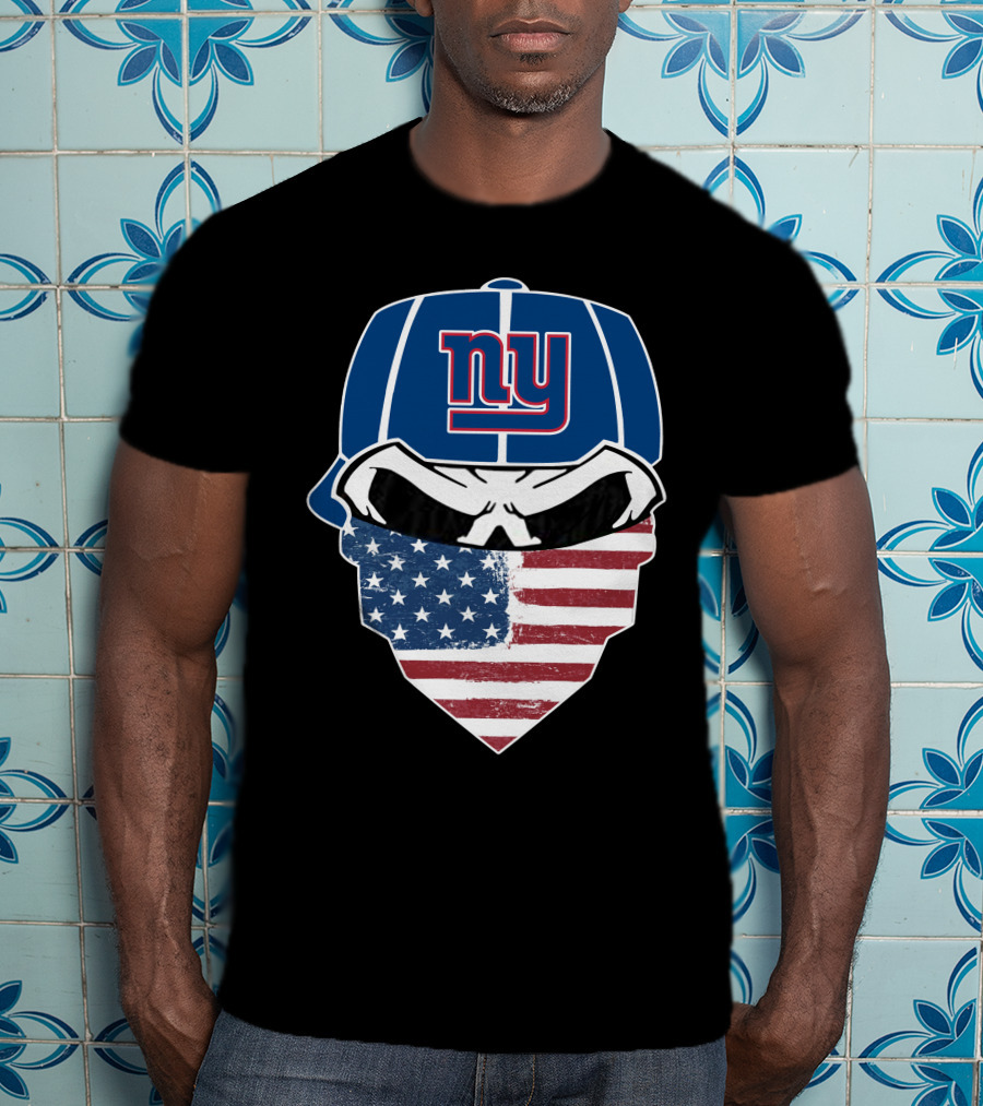 New York Giants American Flag Bandana T-Shirt