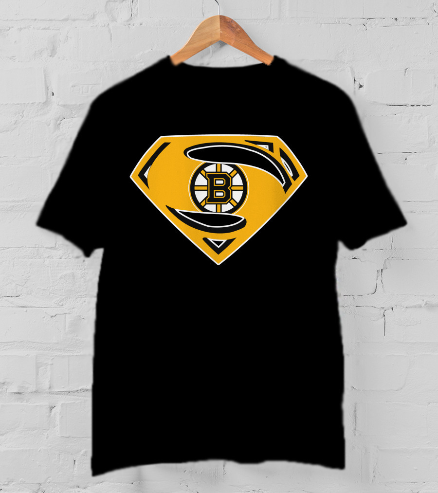 Superman Boston Bruins Iconic Emblem T-Shirt