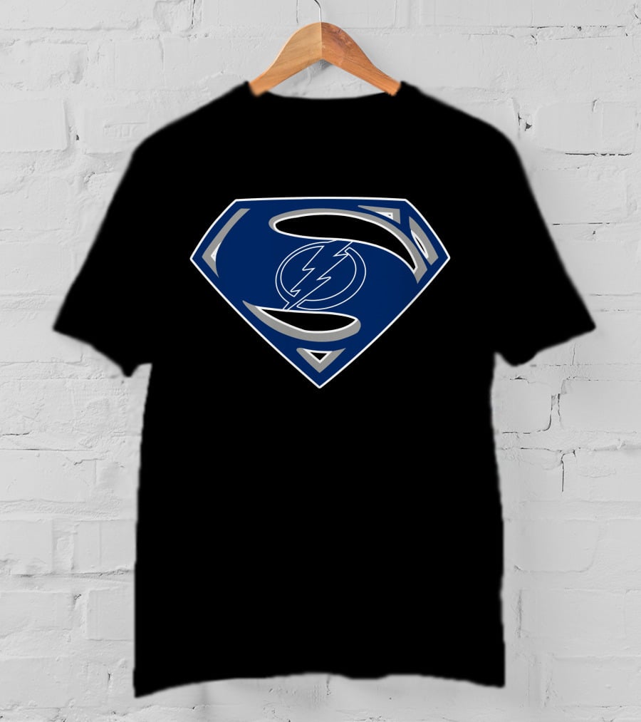 Superman Lightning Bolt Shield Emblem T-Shirt