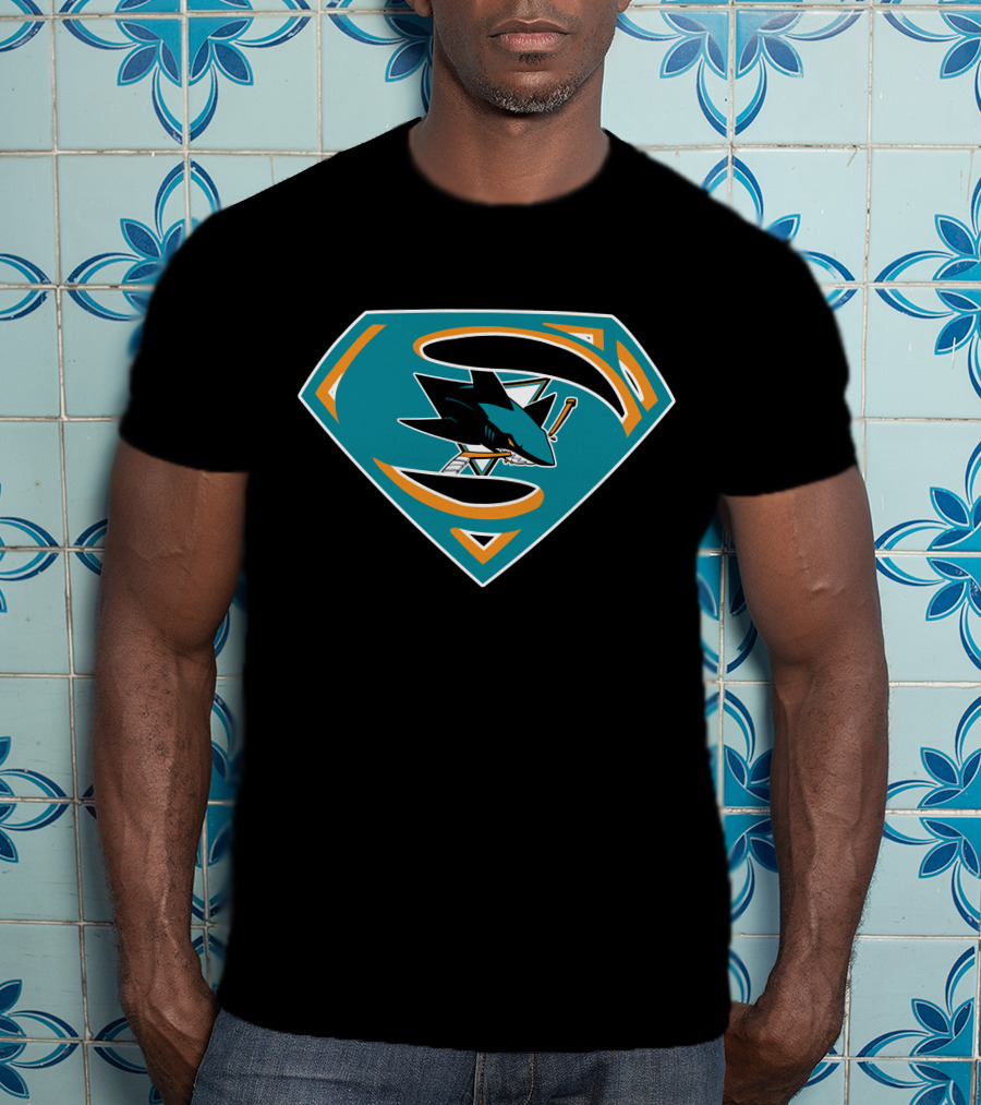 San Jose Sharks Superman T-Shirt