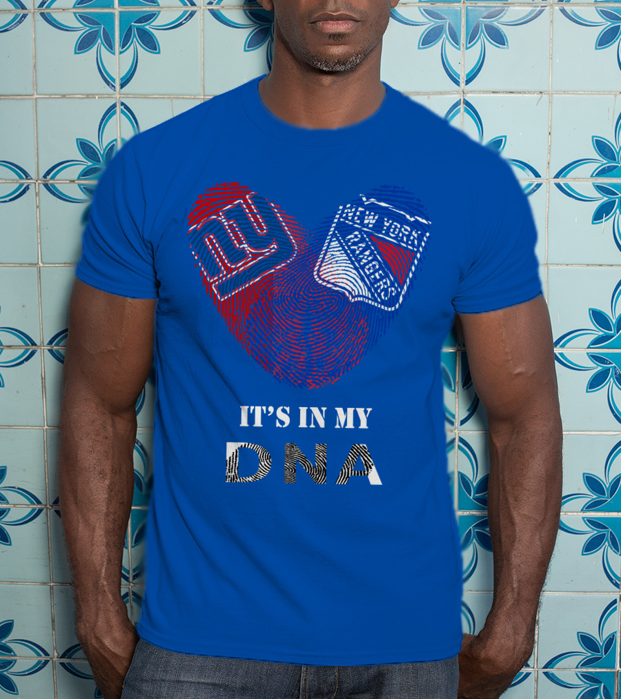 Giants New York Rangers It's In My Dna T-Shirt