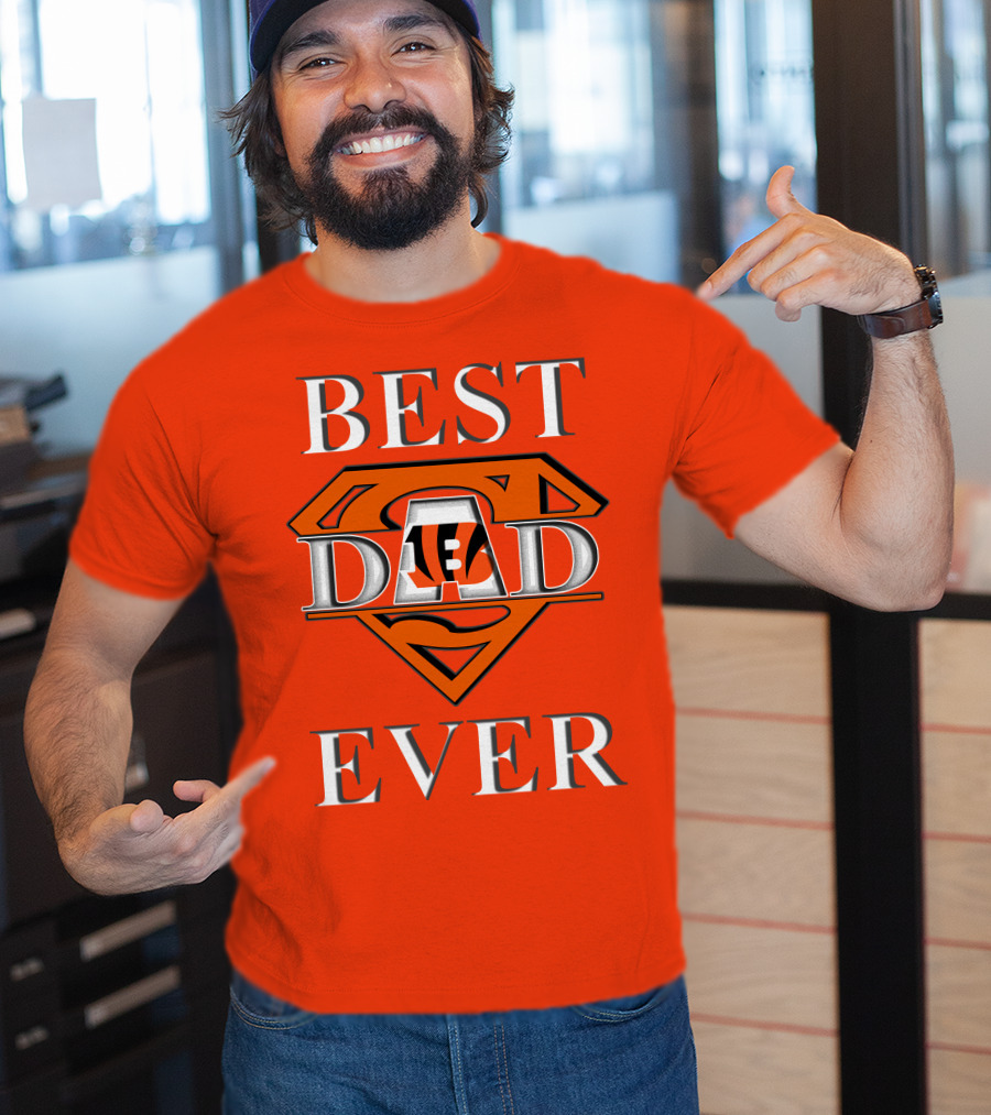 BEST DAD EVER Bengals Super Dad T-Shirt