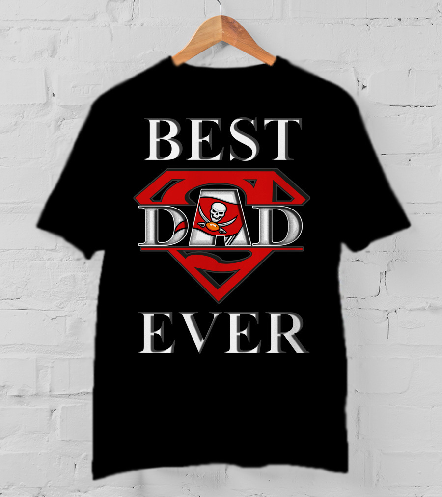 Best Dad Ever Buccaneers Super Dad T-Shirt