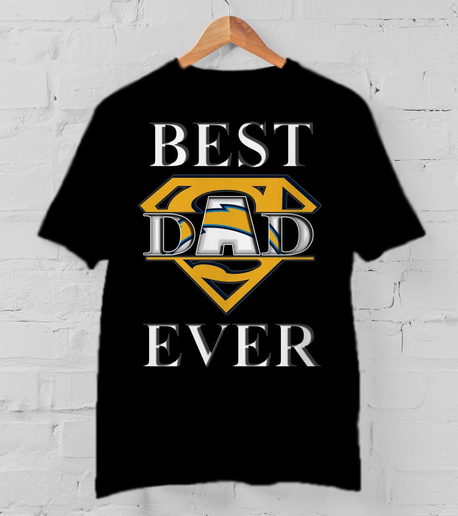 BEST DAD EVER Chargers Super Dad T-Shirt