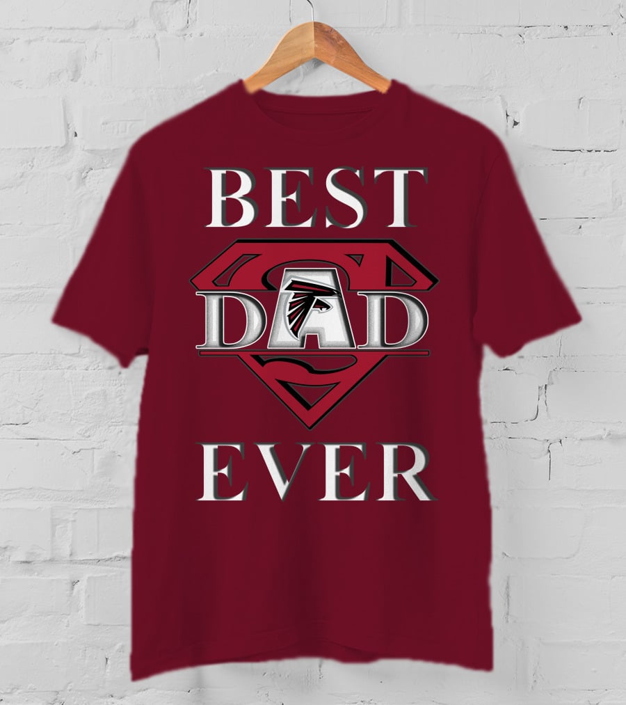 Best Dad Ever Falcons Super Dad T-Shirt