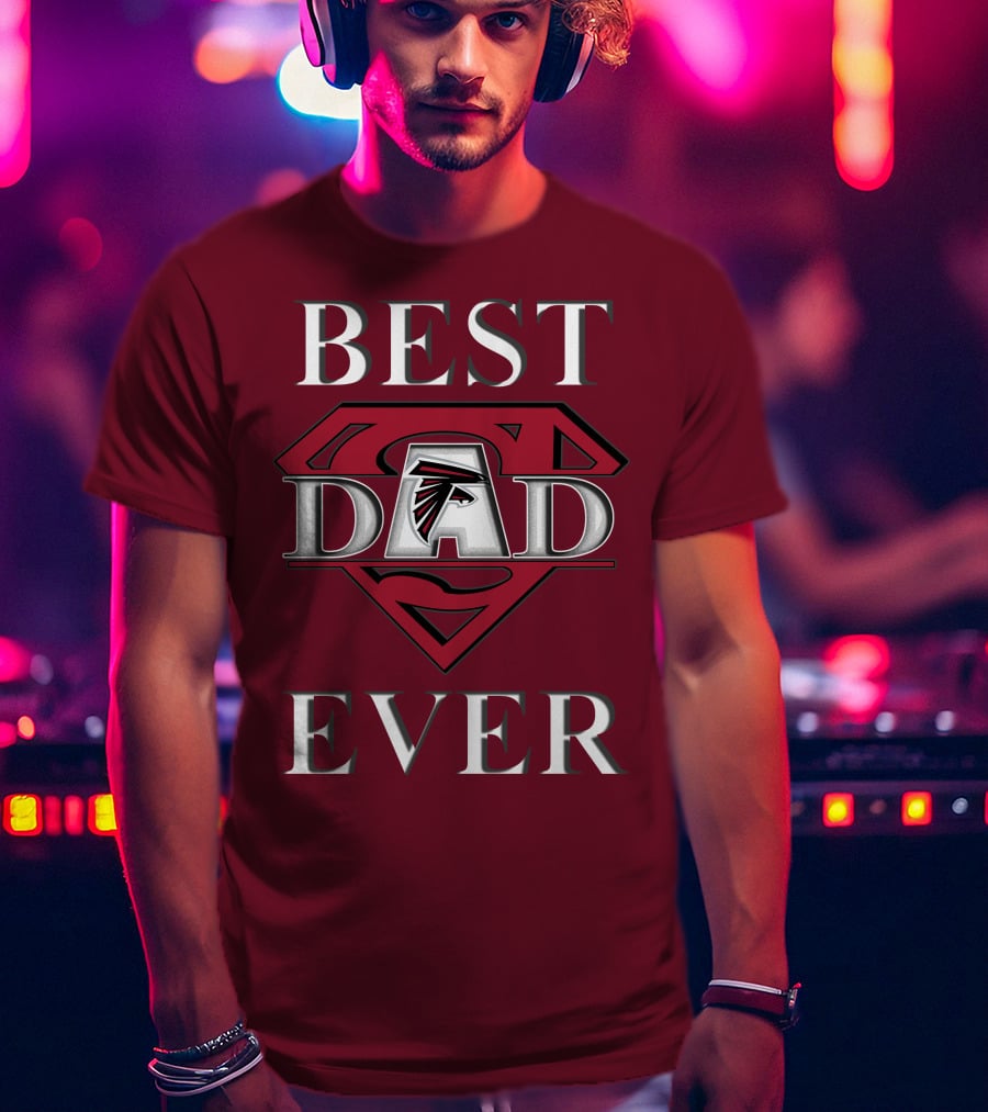 Best Dad Ever Falcons Super Dad T-Shirt